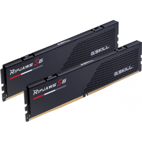 G.Skill Ripjaws S5 - DDR5 - kit - 32 GB: 2 x 16 GB - DIMM 288-pin - 5600 MHz  /  PC5-44800 - CL40 - 1.2 V - unbuffered - non-ECC - matte black - 0