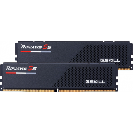 G.Skill Ripjaws S5 - DDR5 - kit - 32 GB: 2 x 16 GB - DIMM 288-pin - 5600 MHz  /  PC5-44800 - CL40 - 1.2 V - unbuffered - non-ECC - matte black - 1
