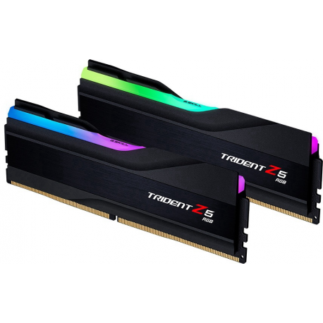 G.Skill Trident Z5 RGB - DDR5 - kit - 32 GB: 2 x 16 GB - DIMM 288-pin - 6000 MHz / PC5-48000 - CL36 - 1.35 V - unbuffered - non-ECC - matte black - 1