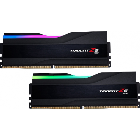 G.Skill Trident Z5 RGB - DDR5 - kit - 32 GB: 2 x 16 GB - DIMM 288-pin - 6000 MHz / PC5-48000 - CL36 - 1.35 V - unbuffered - non-ECC - matte black - 3