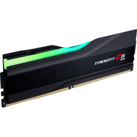 G.Skill Trident Z5 RGB - DDR5 - kit - 32 GB: 2 x 16 GB - DIMM 288-pin - 6000 MHz / PC5-48000 - CL36 - 1.35 V - unbuffered - non-ECC - matte black - 4