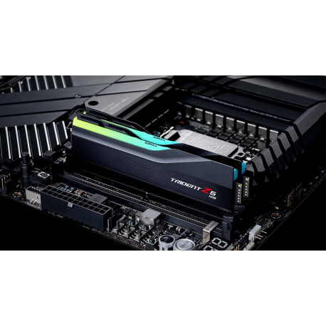 G.Skill Trident Z5 RGB - DDR5 - kit - 32 GB: 2 x 16 GB - DIMM 288-pin - 6000 MHz / PC5-48000 - CL36 - 1.35 V - unbuffered - non-ECC - matte black - 7