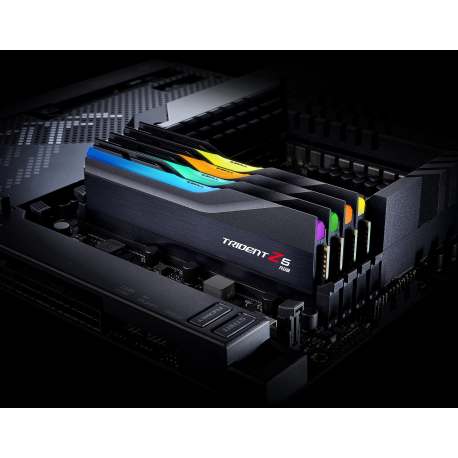 G.Skill Trident Z5 RGB - DDR5 - kit - 32 GB: 2 x 16 GB - DIMM 288-pin - 6000 MHz / PC5-48000 - CL36 - 1.35 V - unbuffered - non-ECC - matte black - 8