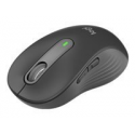 Logitech Signature M650 L - Mouse - large size - optical - 5 buttons - wireless - Bluetooth, 2.4 GHz - Logitech Logi Bolt USB receiver - graphite