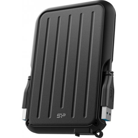 SILICON POWER Armor A66 - Hard drive - 2 TB - external (portable) - USB 3.2 Gen 1 - black / black - 0