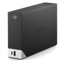 Seagate One Touch with hub STLC8000400 - Hard drive - 8 TB - external (desktop) - USB 3.0 - black - with Seagate Rescue Data Recovery