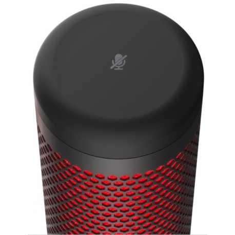 HyperX QuadCast - Microphone - USB - red & black - 3