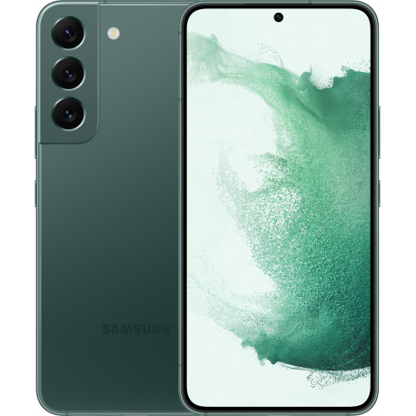 Samsung Galaxy S22 - 5G smartphone - dual-SIM - RAM 8 GB  /  128 GB - OLED display - 6.1" - 2340 x 1080 pixels (120 Hz) - 3x rear cameras 50 MP, 12 MP, 10 MP - front camera 10 MP - green - 0
