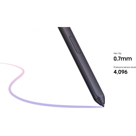 Samsung S Pen - Active stylus - Bluetooth - phantom black - for Galaxy S22 Ultra - 5