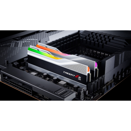 G.Skill Trident Z5 RGB - DDR5 - kit - 32 GB: 2 x 16 GB - DIMM 288-pin - 6000 MHz / PC5-48000 - CL36 - 1.35 V - unbuffered - non-ECC - metallic silver - 8
