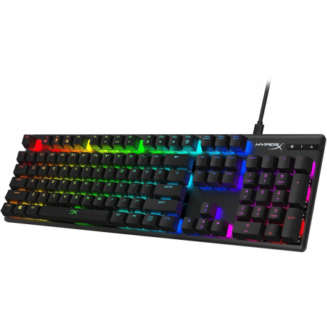 HyperX Alloy Origins - Keyboard - backlit - USB-C - QWERTY - US - key switch: HyperX Red - black - 2