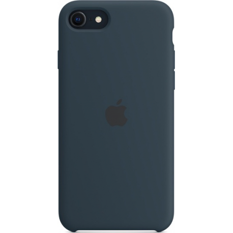 Apple - Back cover for mobile phone - silicone - abyss blue - for iPhone 7, 8, SE (2nd generation), SE (3rd generation) - 1