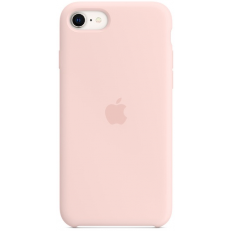 Apple - Back cover for mobile phone - silicone - chalk pink - for iPhone 7, 8, SE (2nd generation), SE (3rd generation) - 0