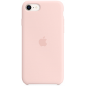 Apple - Back cover for mobile phone - silicone - chalk pink - for iPhone 7, 8, SE (2nd generation), SE (3rd generation)