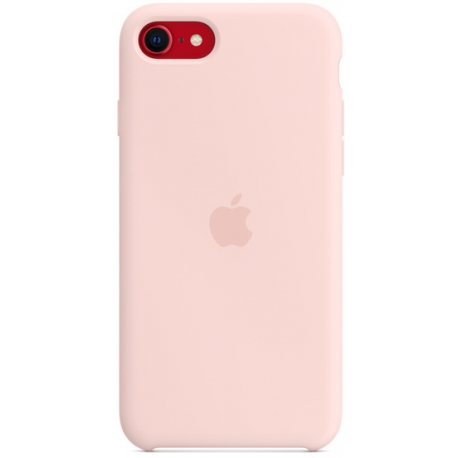 Apple - Back cover for mobile phone - silicone - chalk pink - for iPhone 7, 8, SE (2nd generation), SE (3rd generation) - 2