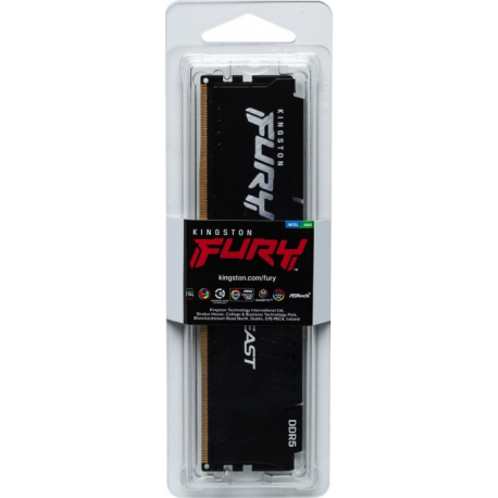 Kingston FURY Beast - DDR5 - module - 32 GB - DIMM 288-pin - 5200 MHz  /  PC5-41600 - CL40 - 1.25 V - unbuffered - on-die ECC - 4