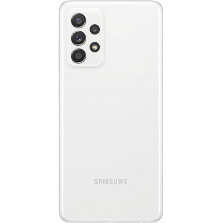 Samsung Galaxy A52s 5G - 5G smartphone - dual-SIM - RAM 8 GB  /  256 GB - microSD slot - OLED display - 6.5" - 2400 x 1080 pixels - 4x rear cameras 64 MP, 12 MP, 5 MP, 5 MP - front camera 32 MP - awesome white - 3