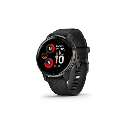 Garmin Venu 2 Plus - 43 mm - black - sport watch with band - wrist size: 125-190 mm - display 1.3" - Bluetooth, Wi-Fi, ANT+ - 51 g - 0