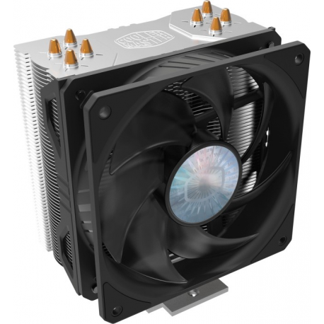 Cooler Master Hyper 212 Evo V2 - Processor cooler - (for: LGA775, LGA1156, AM2, AM2+, LGA1366, AM3, LGA1155, AM3+, LGA2011, FM1, FM2, LGA1150, FM2+, LGA2011-3, LGA1151, AM4, LGA2066, LGA1200, LGA1700) - aluminium - 120 mm - black silver - 4