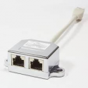 LogiLink T-Adapter RJ45 plug->2 x RJ45 jack 1:1 port doppler - Network splitter - RJ-45 (F) to RJ-45 (M) - 15 cm - shielded