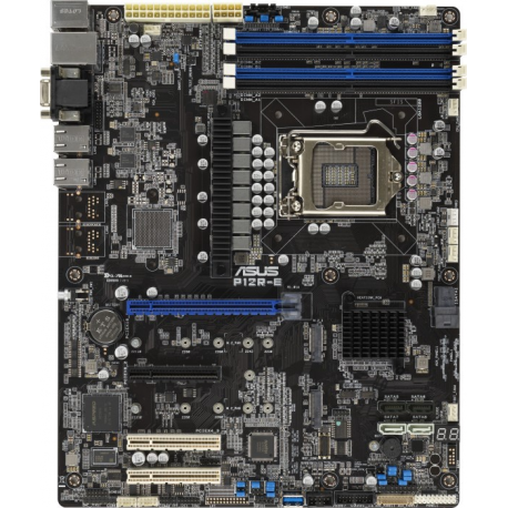 ASUS P12R-E - Motherboard - ATX - LGA1200 Socket - C256 Chipset - USB 3.2 Gen 1, USB 3.2 Gen 2 - 2 x 10 Gigabit LAN - onboard graphics - 0