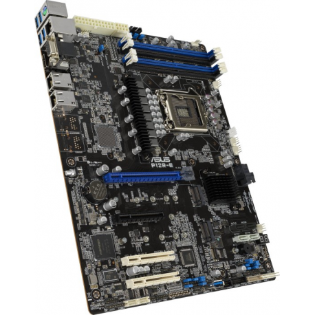 ASUS P12R-E - Motherboard - ATX - LGA1200 Socket - C256 Chipset - USB 3.2 Gen 1, USB 3.2 Gen 2 - 2 x 10 Gigabit LAN - onboard graphics - 1
