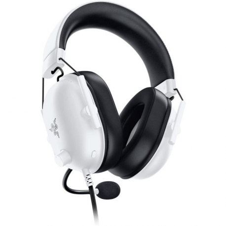 Razer BlackShark V2 X - Headset - 7.1 channel - full size - wired - 3.5 mm jack - noise isolating - white - 1