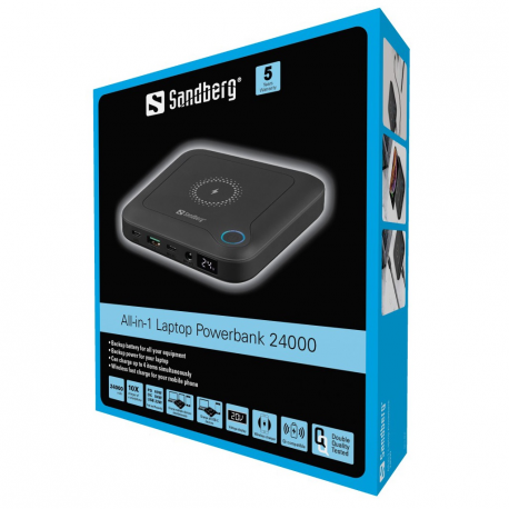 SANDBERG All-in1 Laptop Powerbank 24000