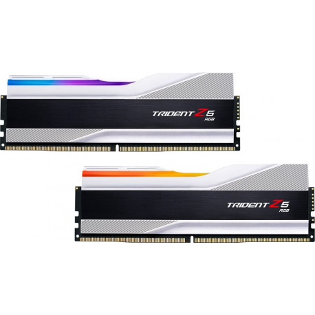 G.Skill Trident Z5 RGB - DDR5 - kit - 32 GB: 2 x 16 GB - DIMM 288-pin - 6400 MHz  /  PC5-51200 - CL32 - 1.4 V - unbuffered - non-ECC - metallic silver - 3