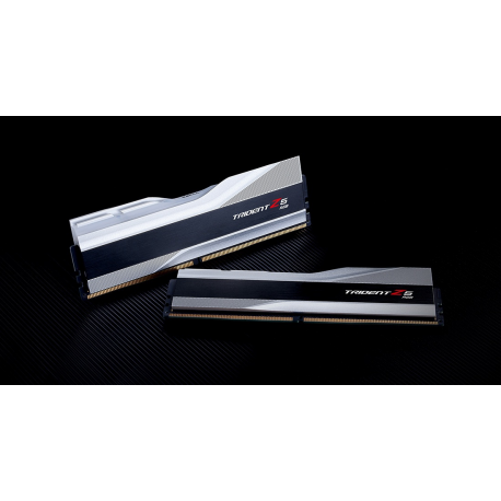 G.Skill Trident Z5 RGB - DDR5 - kit - 32 GB: 2 x 16 GB - DIMM 288-pin - 6400 MHz  /  PC5-51200 - CL32 - 1.4 V - unbuffered - non-ECC - metallic silver - 5