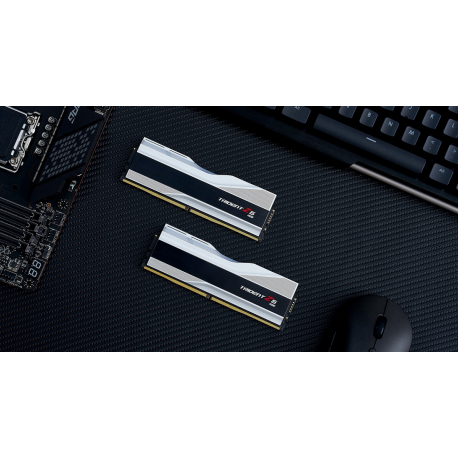 G.Skill Trident Z5 RGB - DDR5 - kit - 32 GB: 2 x 16 GB - DIMM 288-pin - 6400 MHz  /  PC5-51200 - CL32 - 1.4 V - unbuffered - non-ECC - metallic silver - 6