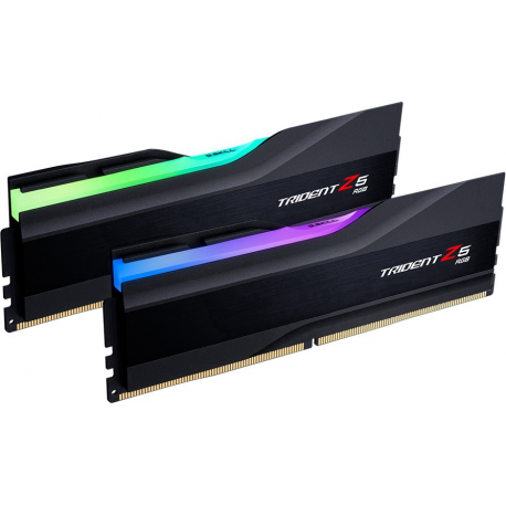 G.Skill Trident Z5 RGB - DDR5 - kit - 32 GB: 2 x 16 GB - DIMM 288-pin - 6400 MHz  /  PC5-51200 - CL32 - 1.4 V - unbuffered - non-ECC - matte black - 0