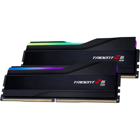 G.Skill Trident Z5 RGB - DDR5 - kit - 32 GB: 2 x 16 GB - DIMM 288-pin - 6400 MHz  /  PC5-51200 - CL32 - 1.4 V - unbuffered - non-ECC - matte black - 2