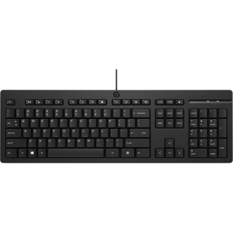 HP USB Wired Desktop 125 Keyboard - RUS
