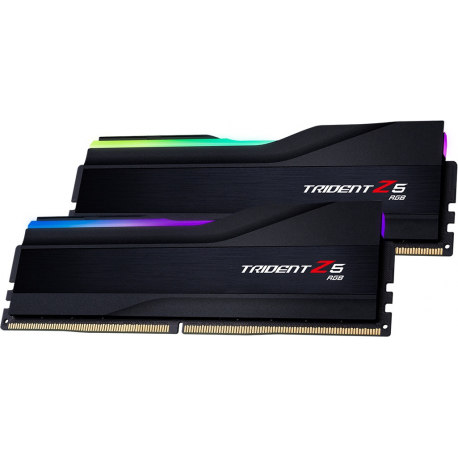 G.Skill Trident Z5 RGB - DDR5 - kit - 32 GB: 2 x 16 GB - DIMM 288-pin - 5600 MHz  /  PC5-44800 - CL40 - 1.2 V - unbuffered - non-ECC - matte black - 2