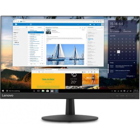 Lenovo L24q-35 - LED monitor - 24" (23.8" viewable) - 2560 x 1440 QHD @ 75 Hz - IPS - 300 cd / m² - 1000:1 - 4 ms - HDMI, DisplayPort - speakers - raven black - 0