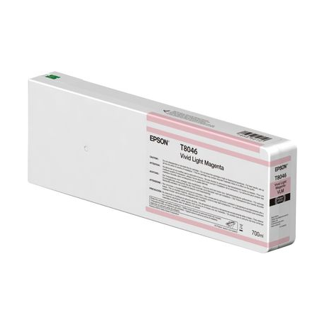 Epson T8046 - 700 ml - vivid light magenta - original - ink cartridge - for SureColor SC-P6000, SC-P7000, SC-P7000V, SC-P8000, SC-P9000, SC-P9000V - 0