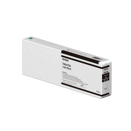Epson T804700 - 700 ml - light black - original - ink cartridge - for SureColor SC-P6000, SC-P7000, SC-P7000V, SC-P8000, SC-P9000, SC-P9000V - 0
