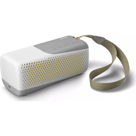 Philips Wireless speaker TAS4807W/00, P67 dust/water protection, Up to 12 hours of music, Built-in mic for calls, 20 W, white