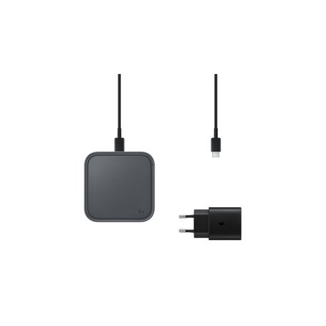 Samsung EP-P2400 - Wireless charging pad - 15 Watt - 2.77 A - AFC - dark grey - 6