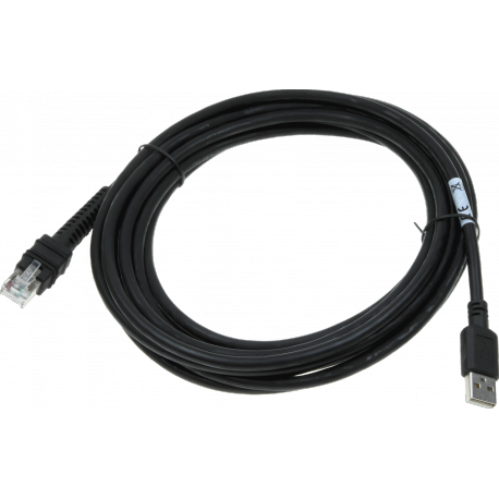 Zebra - Data cable - USB (M) - 4.6 m - straight connector - for Digital Scanner DS3608; Zebra DS3608, DS3678 - 0