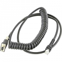 Zebra - Serial  /  power cable - DB-9 (F) - 12 V - 2.74 m - coiled, thumbscrews - for Zebra VC80X