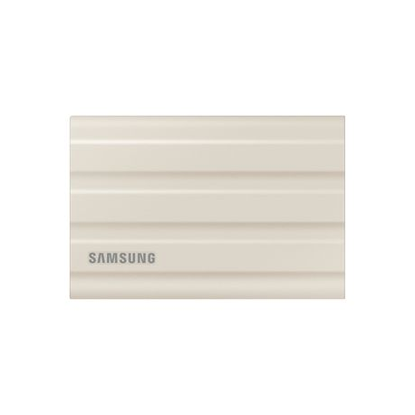 Samsung T7 Shield MU-PE1T0K - Solid state drive - encrypted - 1 TB - external (portable) - USB 3.2 Gen 2 (USB-C connector) - 256-bit AES - beige - 0