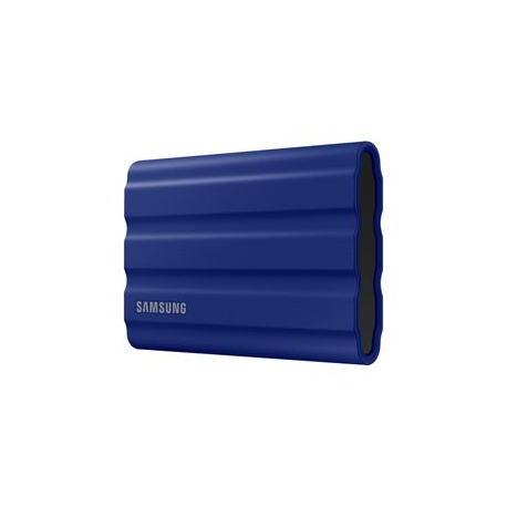 Samsung T7 Shield MU-PE2T0R - Solid state drive - encrypted - 2 TB - external (portable) - USB 3.2 Gen 2 (USB-C connector) - 256-bit AES - blue - 2