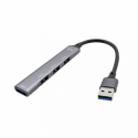 i-Tec USB 3.0 Metal HUB - Hub - 1 x SuperSpeed USB 3.0 + 3 x USB 2.0 - desktop