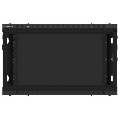 Lanberg WF01-6406-00B - Rack cabinet - wall mountable - black, RAL 9004 - 6U - 19" - 2