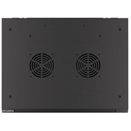 Lanberg WF01-6406-00B - Rack cabinet - wall mountable - black, RAL 9004 - 6U - 19" - 3