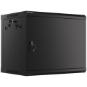 Lanberg WF01 64 / 66 V2 Series - Rack cabinet - wall mountable - black, RAL 9004 - 9U - 19"