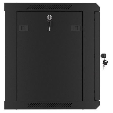 Lanberg WF01 64 / 66 V2 Series - Rack cabinet - wall mountable - black, RAL 9004 - 9U - 19" - 8