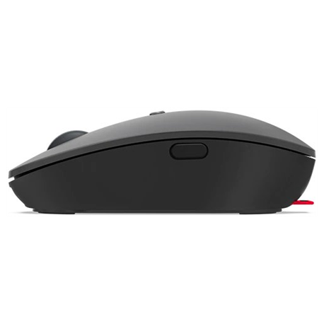 Lenovo Go - Mouse - ergonomic - right and left-handed - blue optical - 5 buttons - wireless - 2.4 GHz - USB-C wireless receiver - storm grey - retail - CRU - for ThinkCentre M70s Gen 3; ThinkPad E14 Gen 4; E15 Gen 4; X1 Carbon Gen 10; ThinkStation P360 - 3